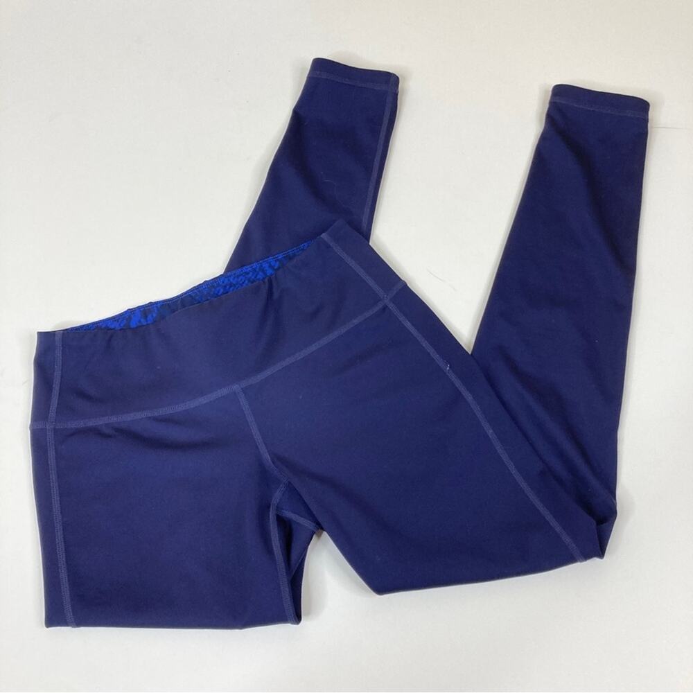 Athleta Reversible Dark Blue Patterned Athletic L… - image 3